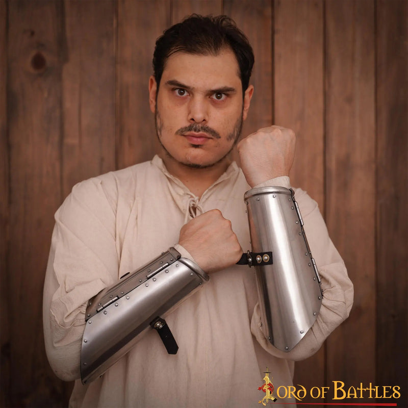 Brassards du 15ème siècle, canons d'avant-bras, 1,6 mm 