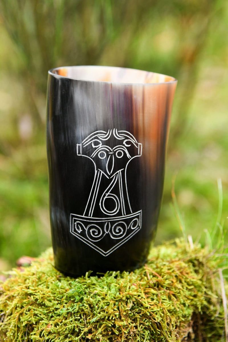 Hoorn drinkbeker Mjolnir, 100-200 ml