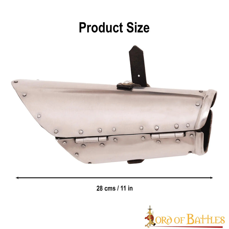 Brassards du 15ème siècle, canons d'avant-bras, 1,6 mm 