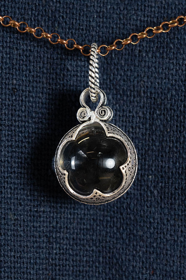 Gotland Vikingbergkristal L, verzilverd brons