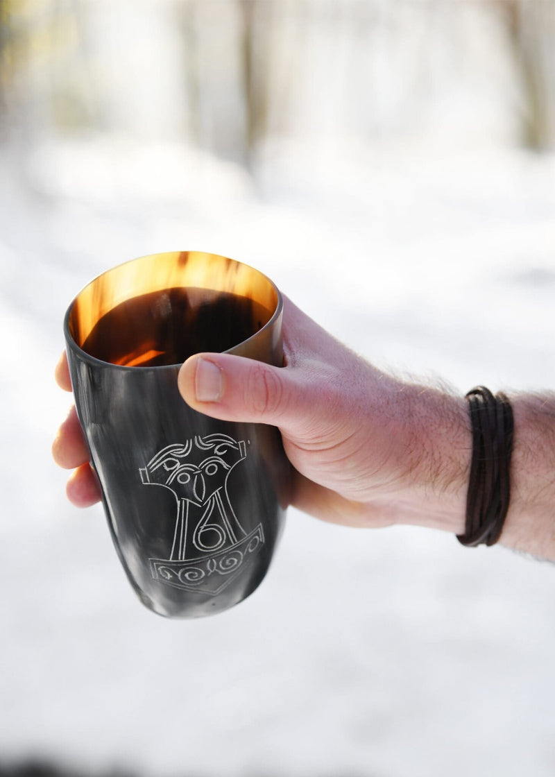 Vaso de cuerno Mjolnir, 100-200 ml 