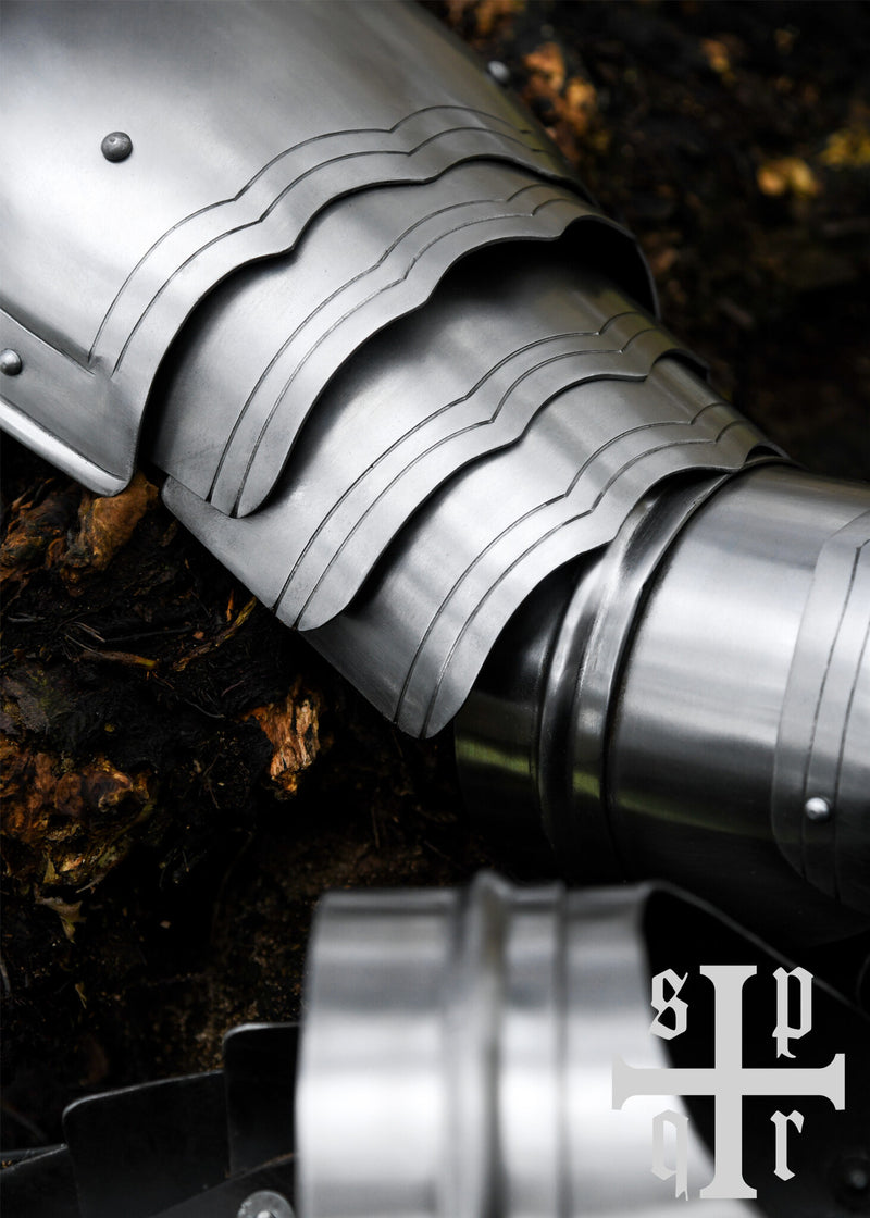 Gotische vambraces, armpantser, 1.6 mm