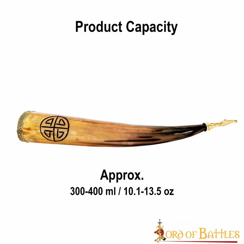 Corne à boire avec roue solaire, 300-500 ml 