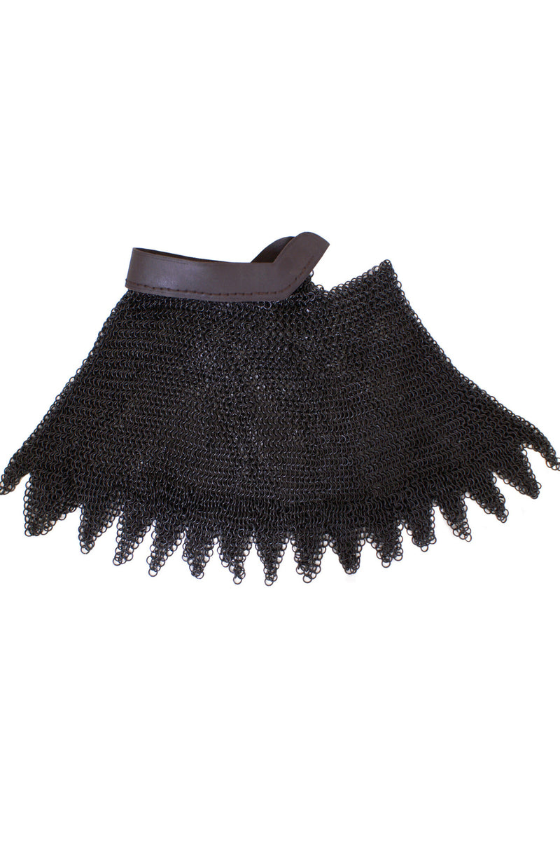 Camail, aventail, ongeklonken, gebronsd, 8 mm