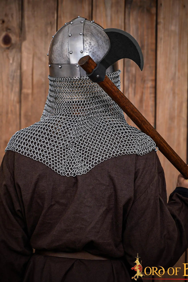 Wikinger Brillenhelm mit Kettengeflecht, 1,6 mm 