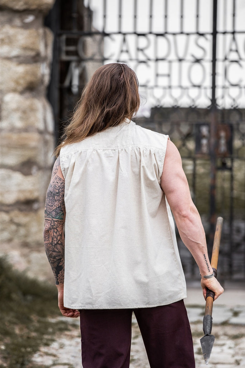 Middeleeuws hemd Louis, creme