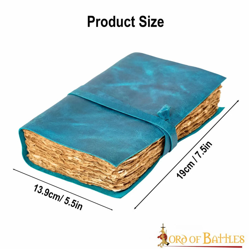 Lederbuch Fantasie, blau