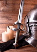 Espada lateral con alambre de acero empuñadura, afilado 