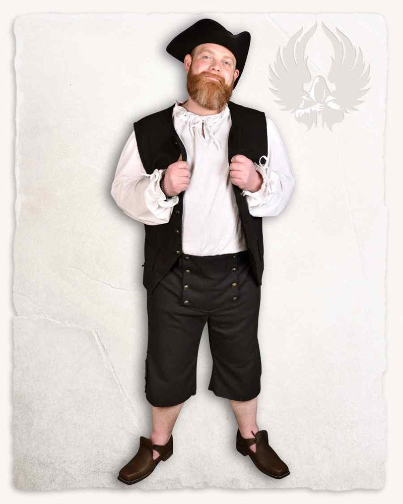 Pirati Pantaloni Franklin, nero 