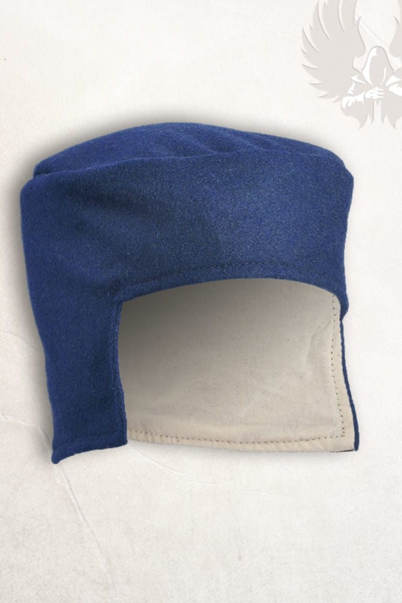 Renaissance muts Rafael, wolmix, blauw