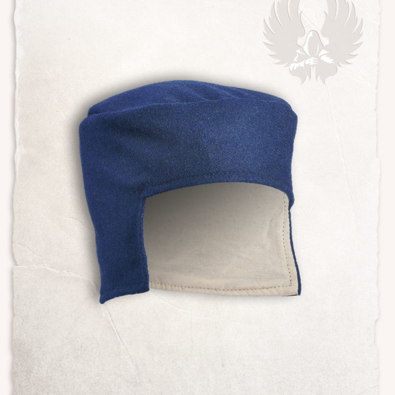Renaissance muts Rafael, wolmix, blauw