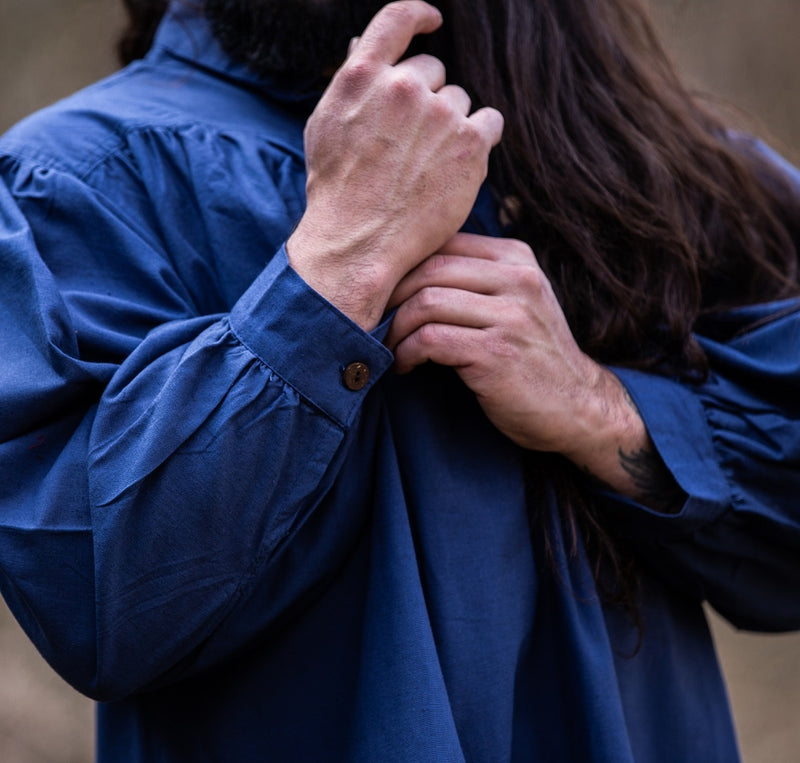 Camicia medievale, blu 