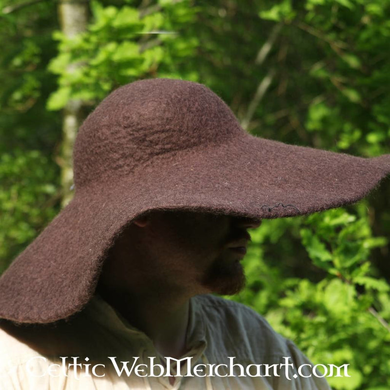 Hat Guthrie, brown, wool felt