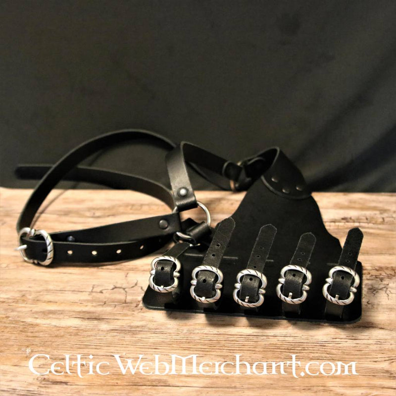 16.-17. århundredes rapierbaldric, brun 