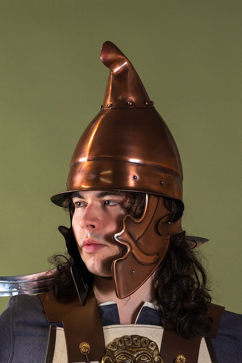 Casco de hoplita tracio, 1.3 mm 