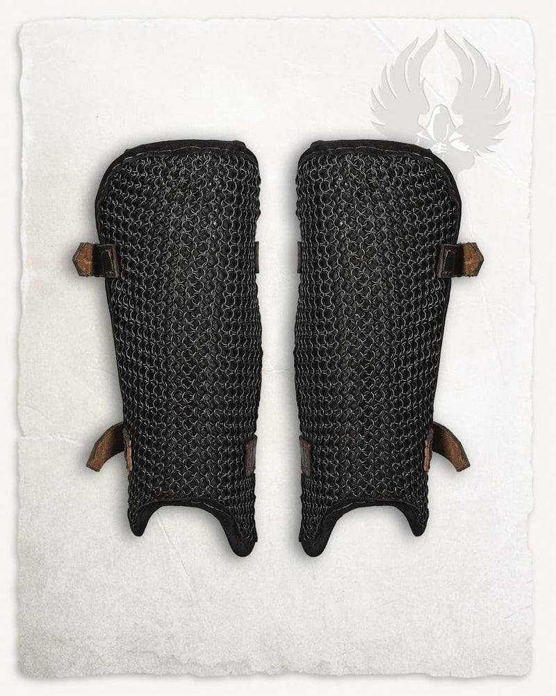 Maliën scheenbeschermers Connor, zwart, 8 mm