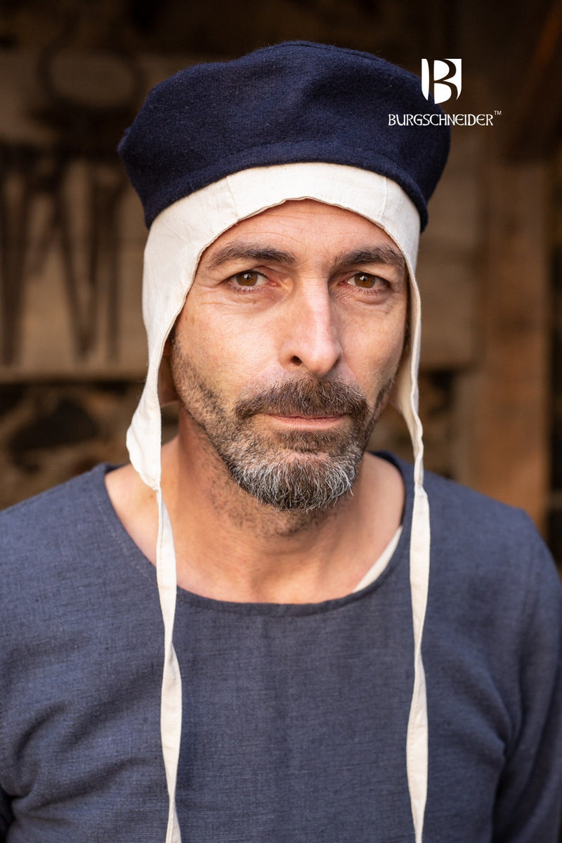 Hat Hugo, blue, wool blend