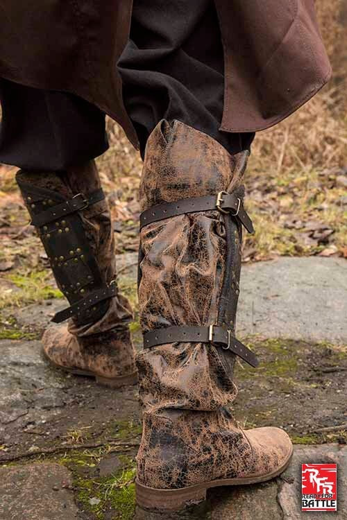 Paar scheenbeschermers Fighter, zwart