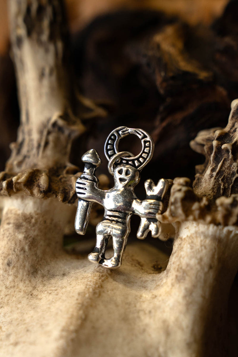 Odin Amulett Uppland, versilberte Bronze 