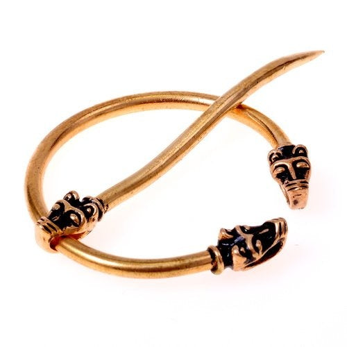 Fibule viking islandaise, bronze 