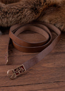 Geëmailleerde middeleeuwse riem, 165 cm, bruin