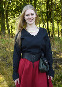 Middelalderlige bluse Aubrey, sort 