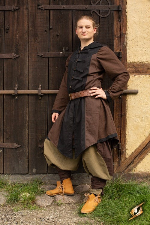 Riem met ringen, 120 cm, bruin