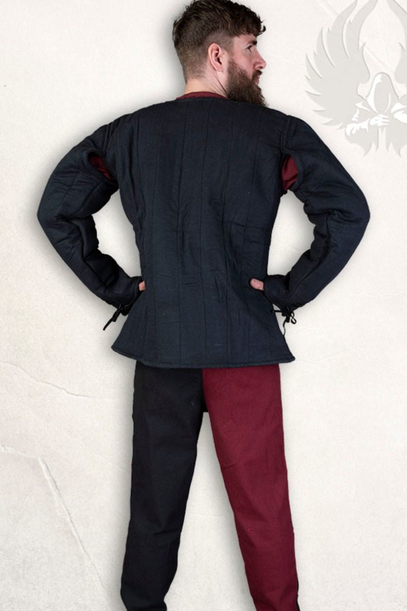 Arming du 15e siècle pourpoint, Aulber, noir 