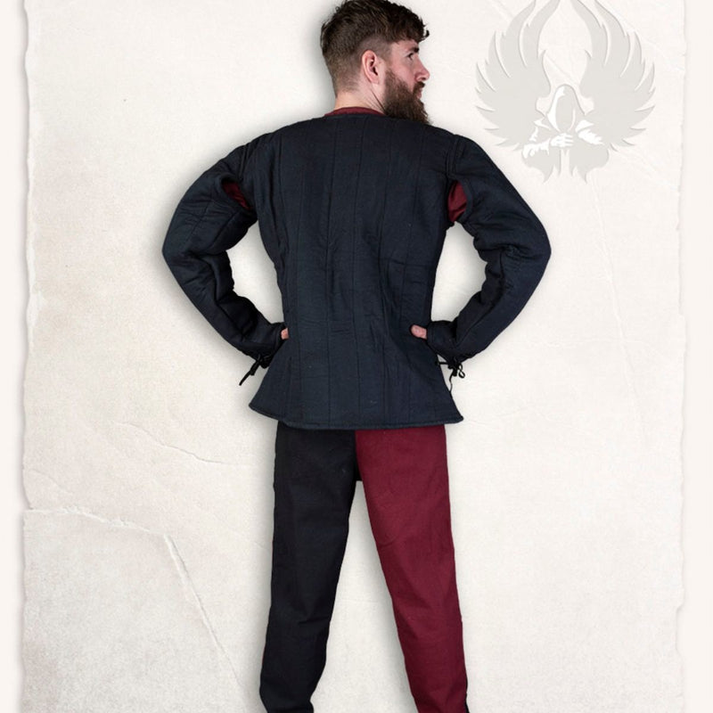 15th century arming doublet Aulber, black