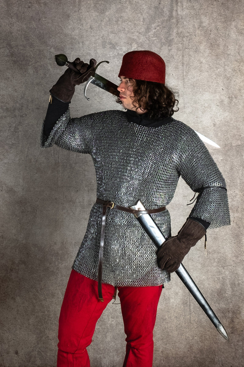 Haubergeon, blandet, flade ringe, kileformede nitter 8 mm 