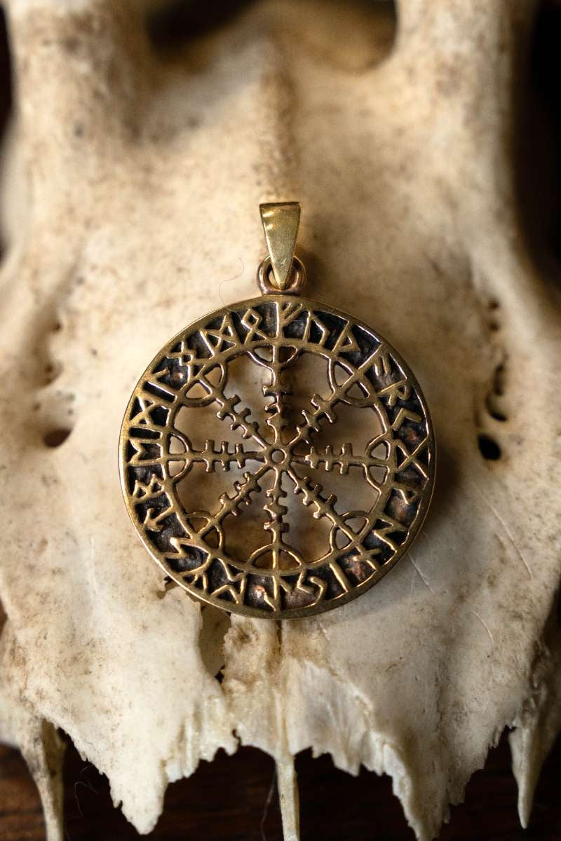 Viking hanger Aegisjalmur, brons