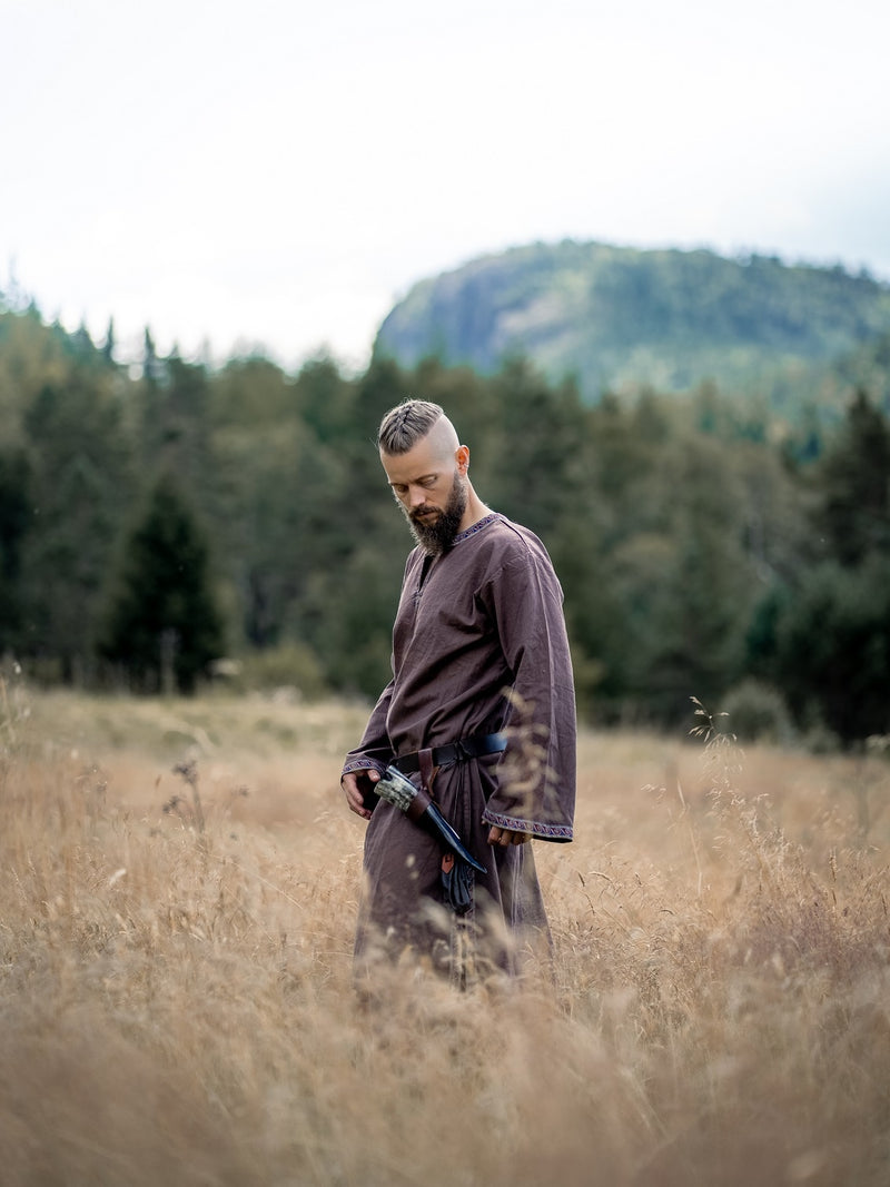 Keltische tuniek Finn, donkerbruin