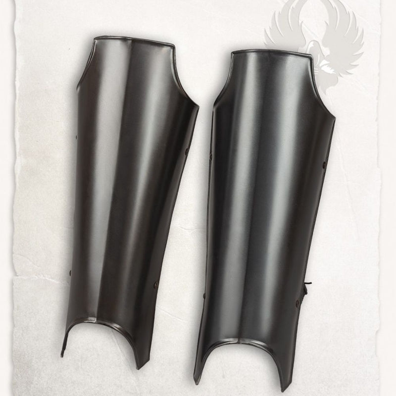 Skinnebensbeskyttere, sort, 1,2 mm 