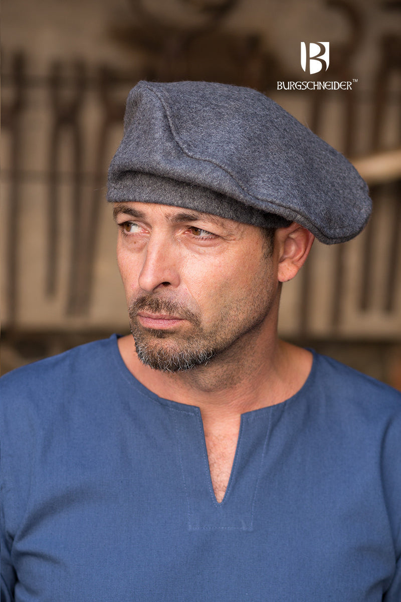 Béret Harald, gris, mélange de laine 