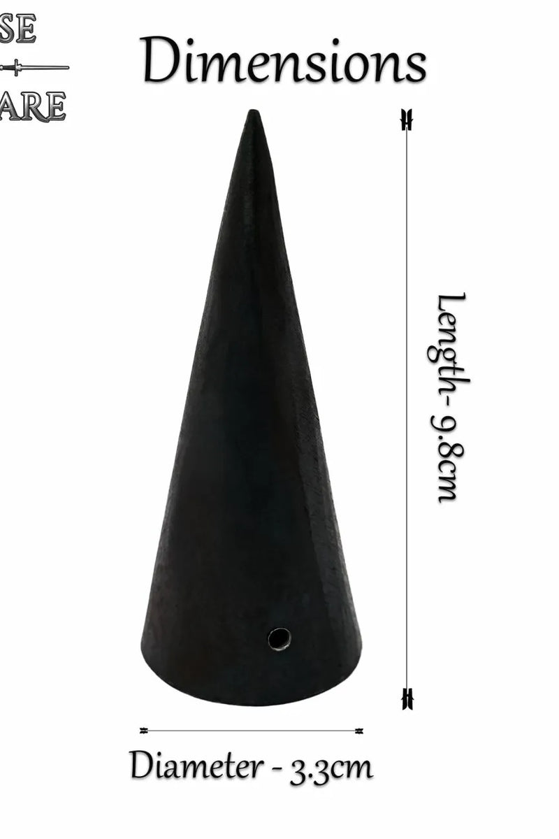 Conique embout, forgé à la main, tranchant 