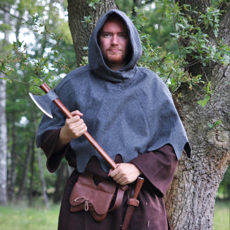 Wollen kaproen, grijs