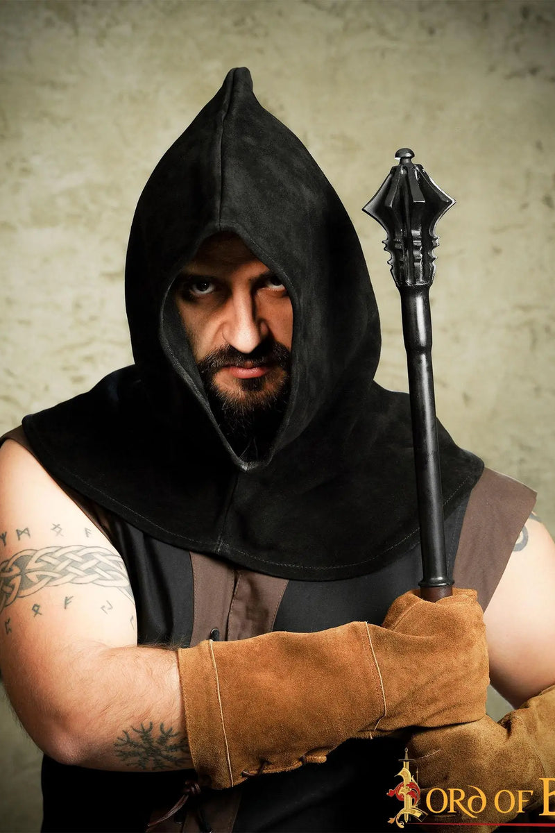 Beulen kaproen, suède, zwart