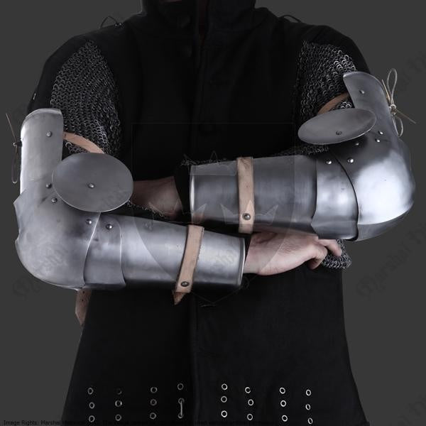 14e eeuwse vambraces, armstukken, 1.6 mm