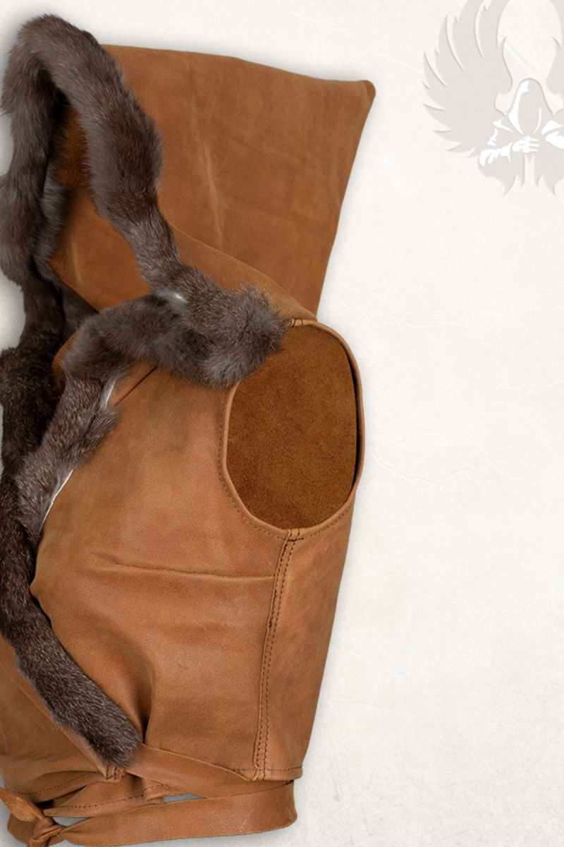 Leder top Jetta, bruin