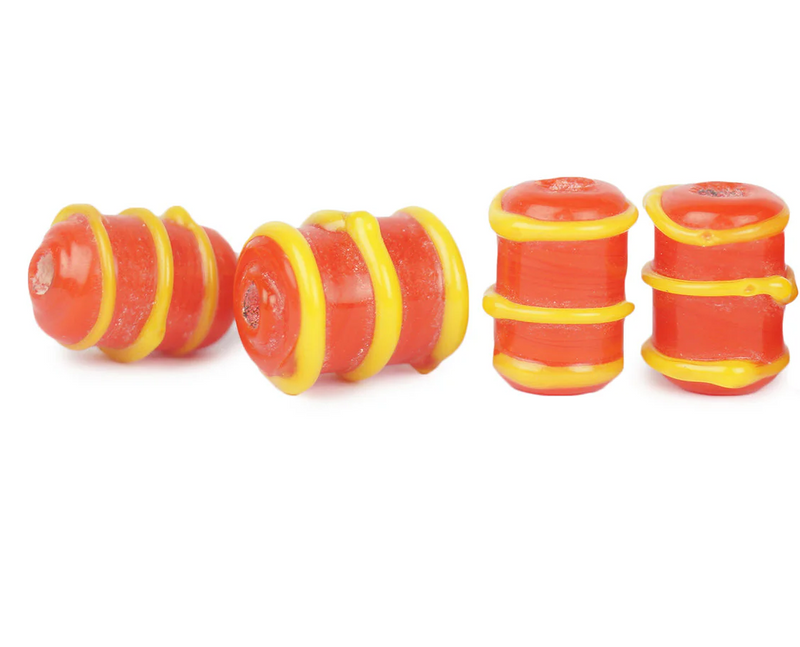 Viking glaskraal Birka, rood, 5 stuks