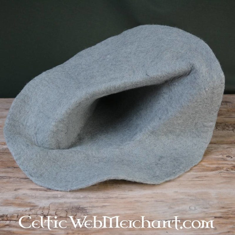 Heksenhoed, groen, wolvilt