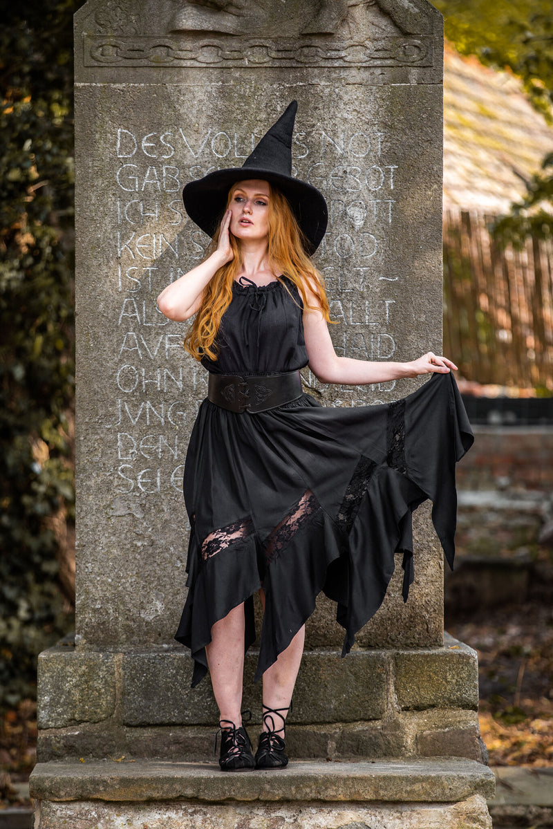 Falda de bruja Selena, negro 