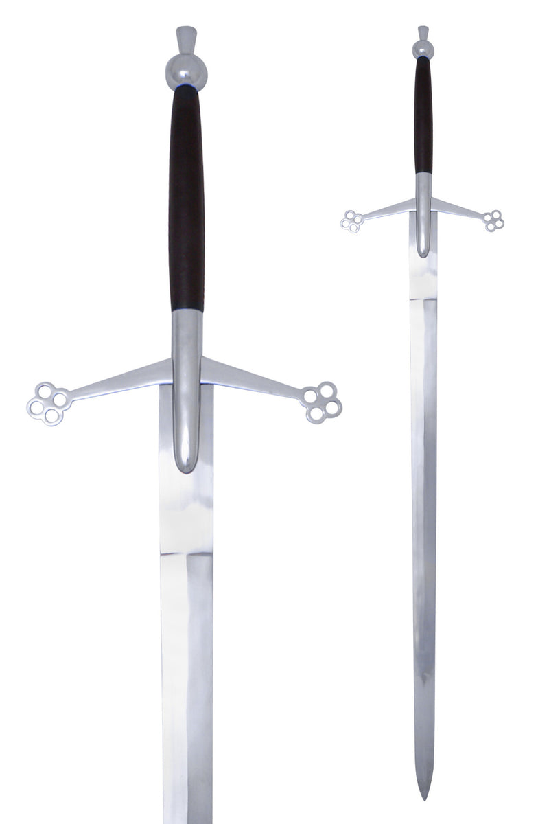 Scottish Claymore with round pommel, semi-sharp