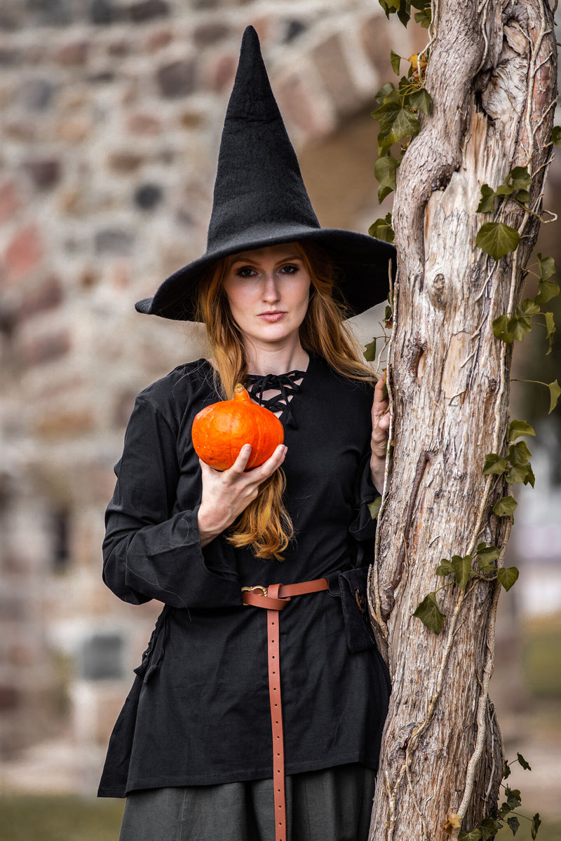 Heksenhoed, zwart, wolvilt