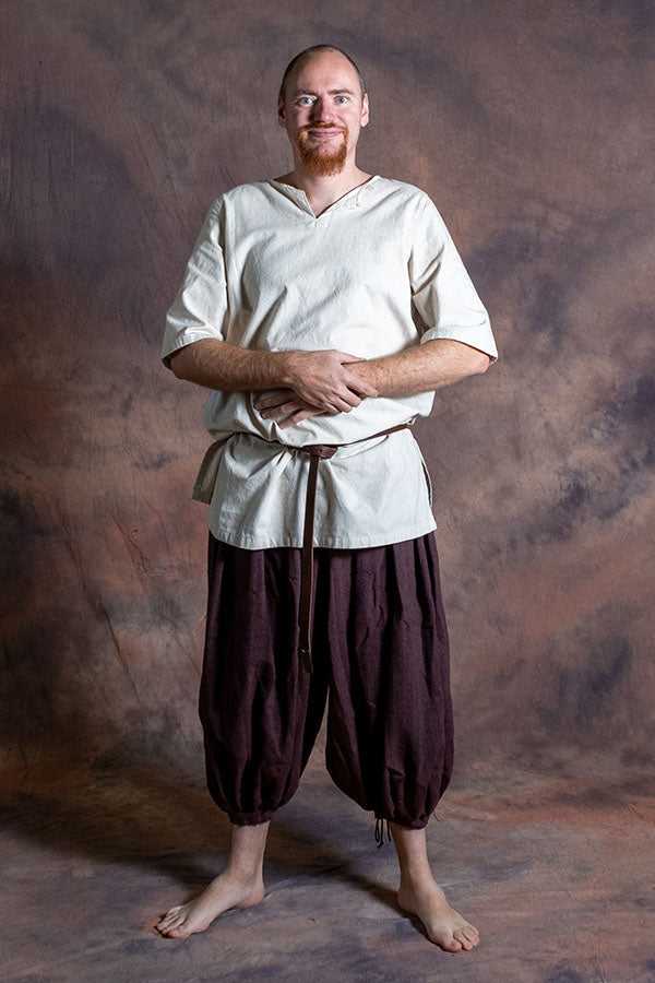 Ondertuniek Yngvi korte mouwen, naturel