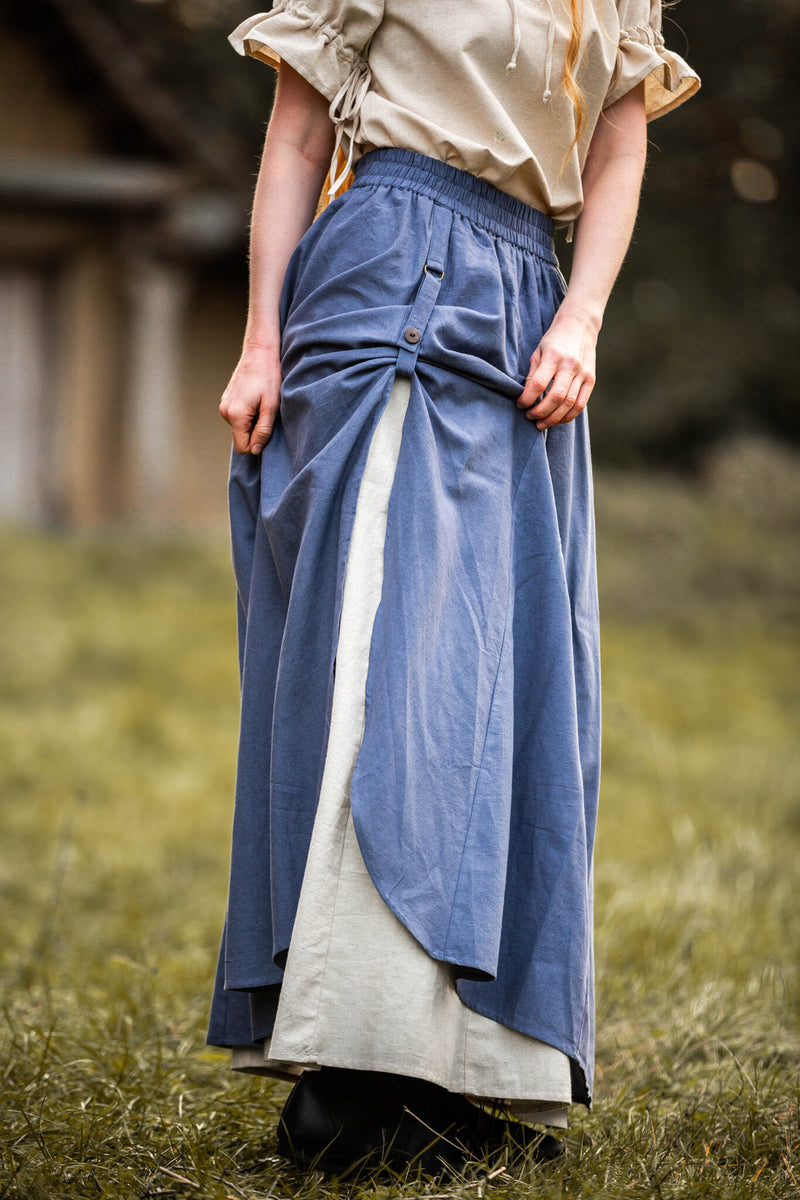 Medieval falda Elise, azul 