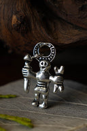 Odin Amulett Uppland, versilberte Bronze 