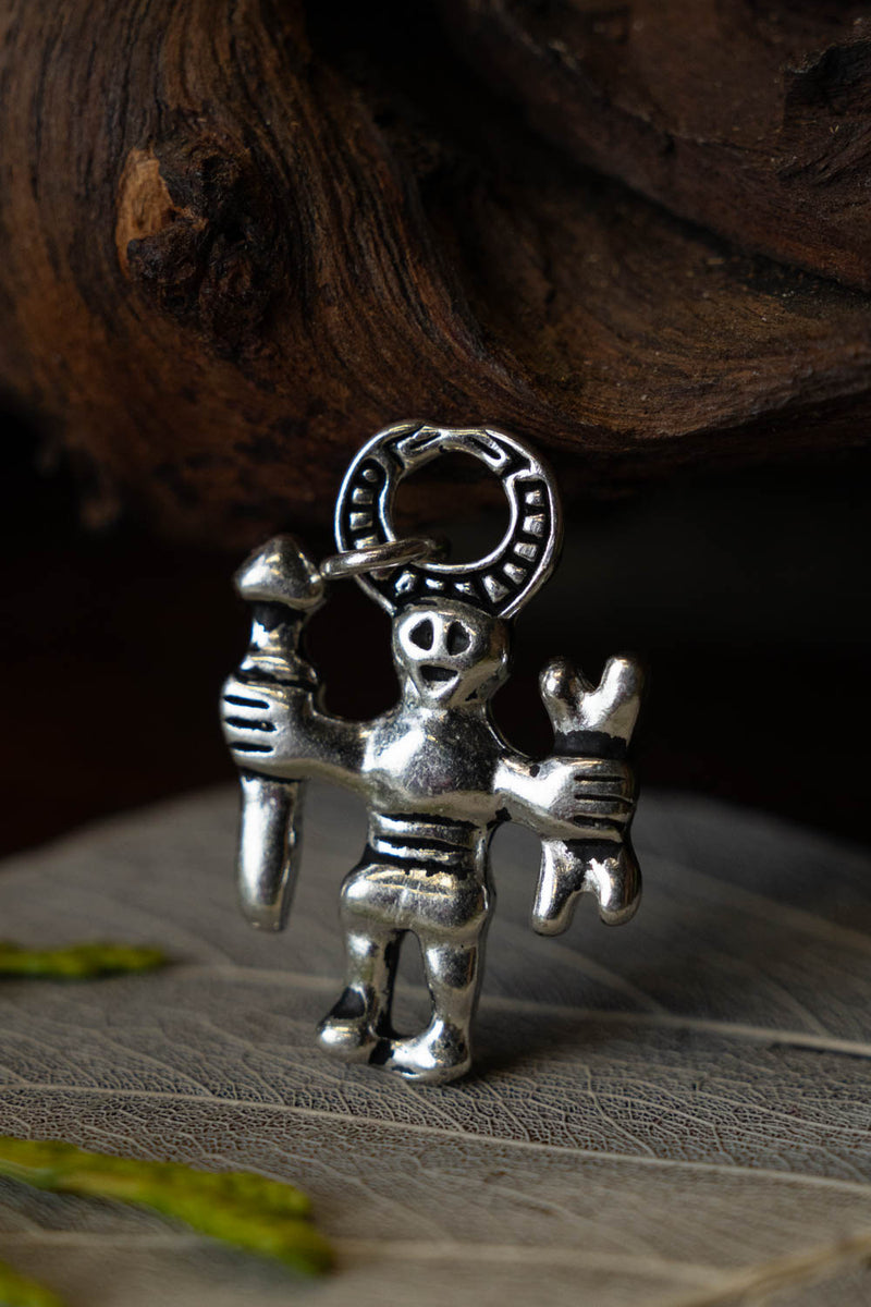 Odin Amulett Uppland, versilberte Bronze 