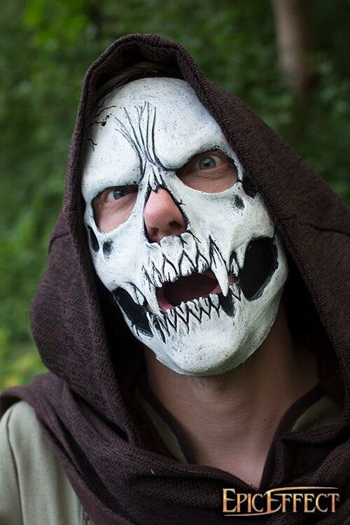 Masque de crâne blanc 