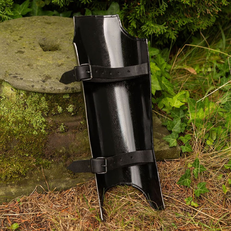 Skinnebensbeskyttere, sort, 1,2 mm 